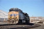 Eastbound vehicle train approaches crew change